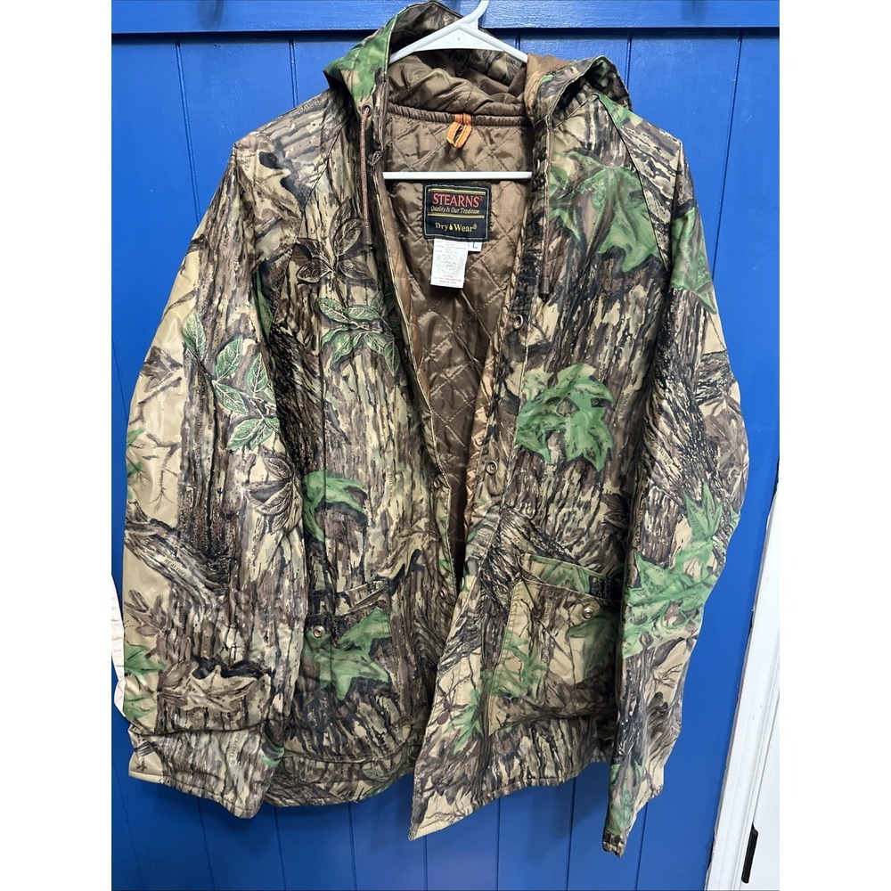 Stearns Men's L Realtree Dry Wear Rain Jacket Hunting Realtree‎ Camo
